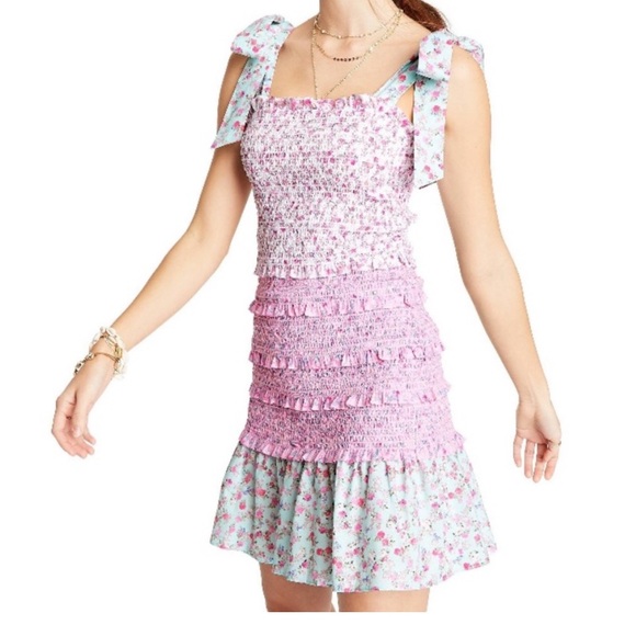 LoveShackFancy Dresses & Skirts - LoveShackFancy x Target Adeline Floral Print Smocked Tiered Mini Dress size XXS